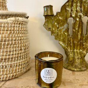 BOUGIE ARTISANALE POT EN TAMEGROUTE OCRE SENTEUR NATUS D’ORIENT