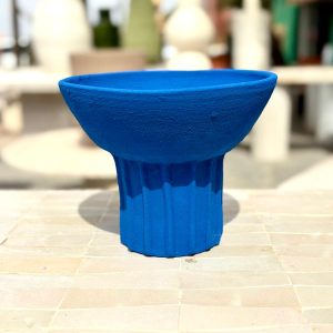 COUPE CRÉNEAUX BLEU MAJORELLE FAIT MAIN