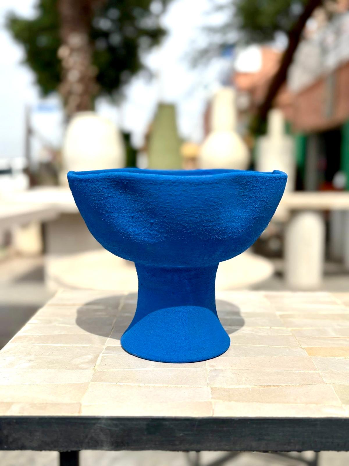 COUPE VAGUELETTE BLEU MAJORELLE FAIT MAIN