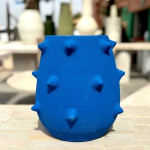 VASE CACTUS BLEU MAJORELLE FAIT MAIN