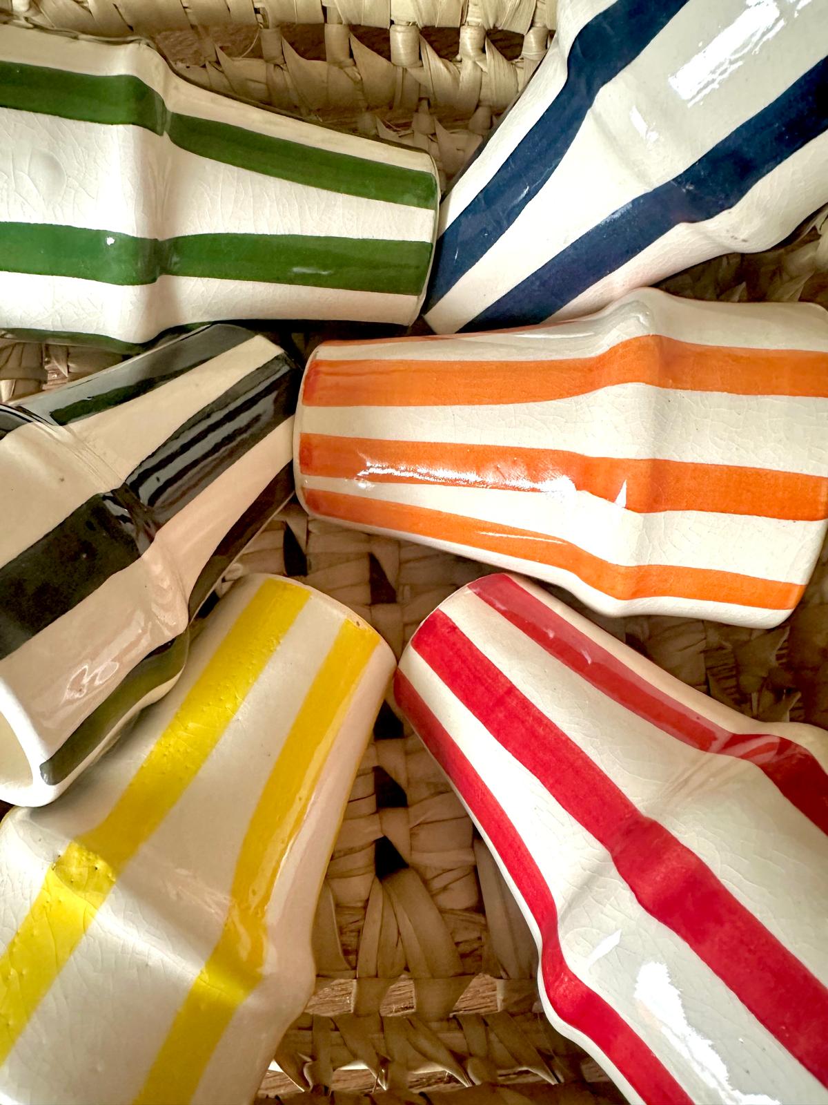 COFFRET CADEAU - DÉCORATION MAROCAINE - VERRES RAYÉS COLORÉS – Image 2