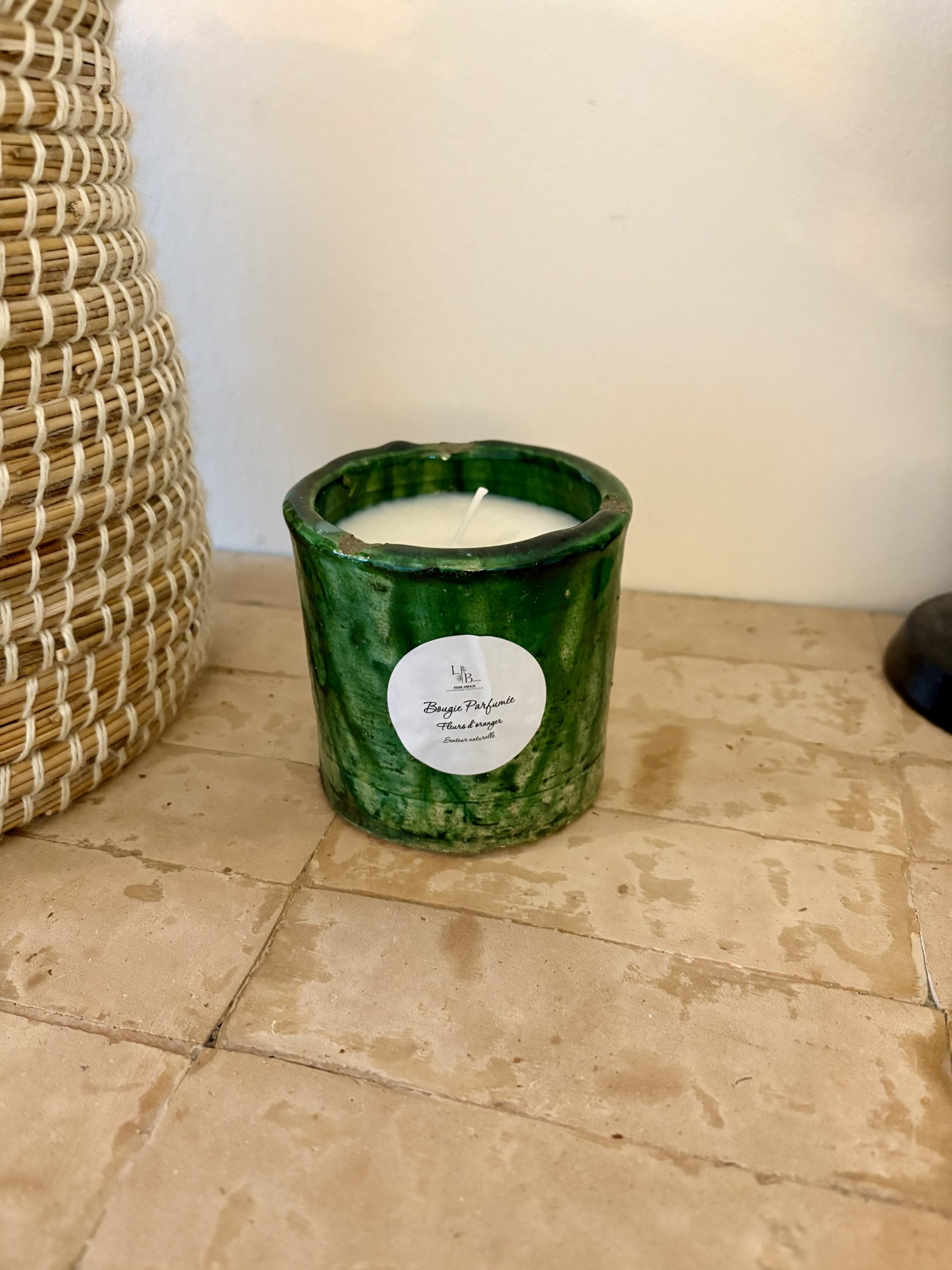 POTERIE TAMEGROUTE - BOUGIE ARTISANALE FLEUR D’ORANGER – Image 2