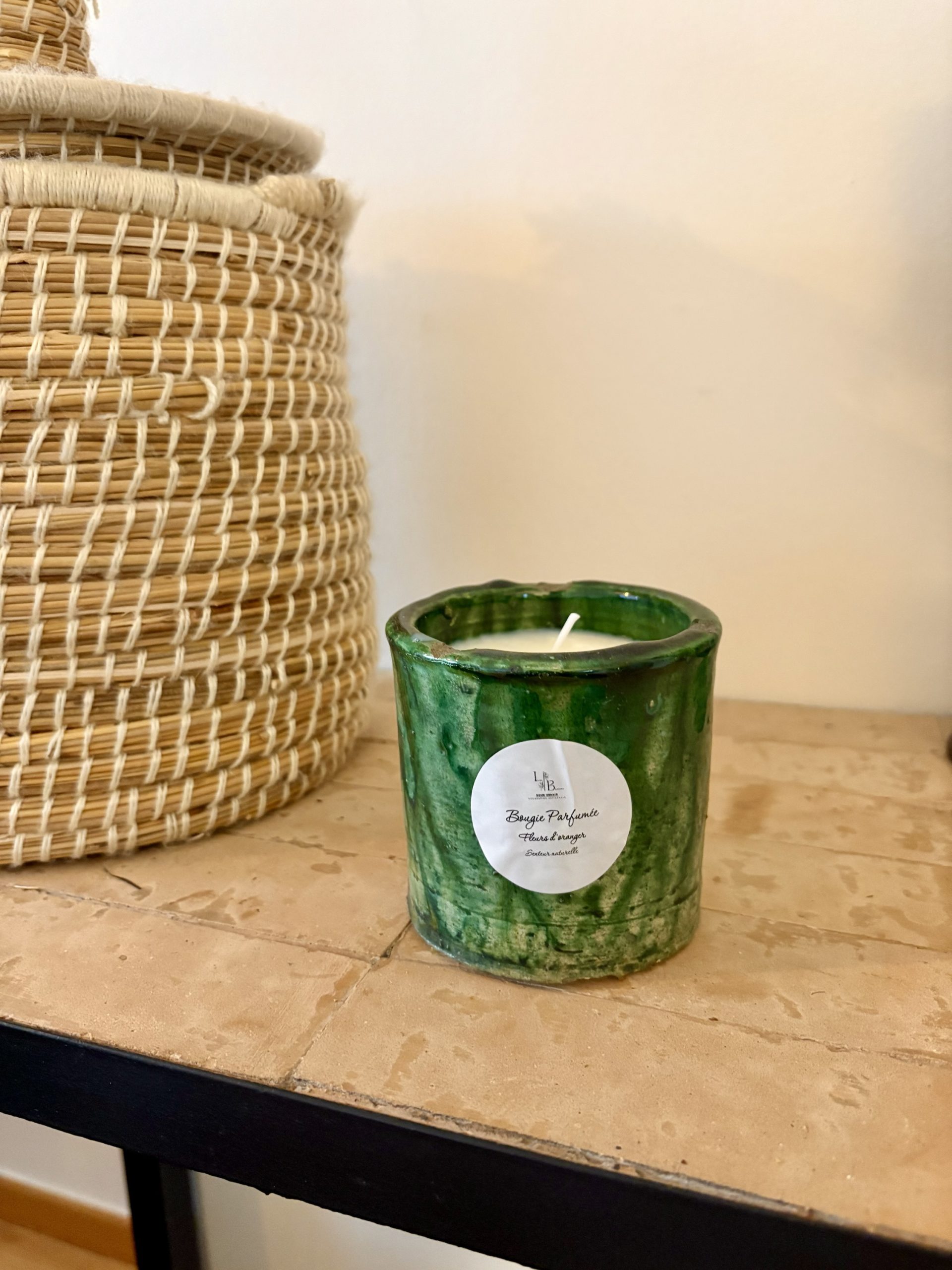 POTERIE TAMEGROUTE - BOUGIE ARTISANALE FLEUR D’ORANGER