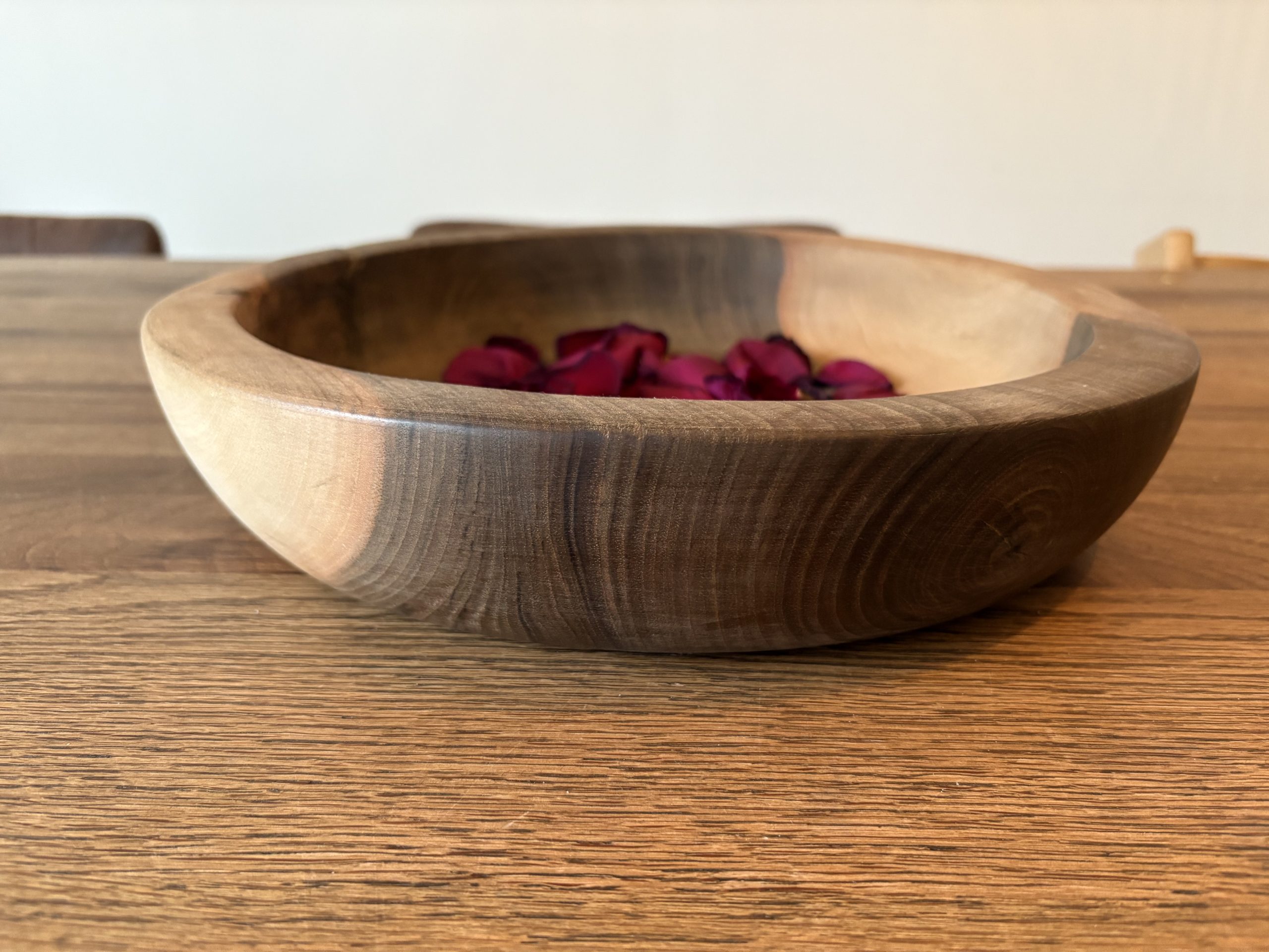 Grand plat en noyer marocain