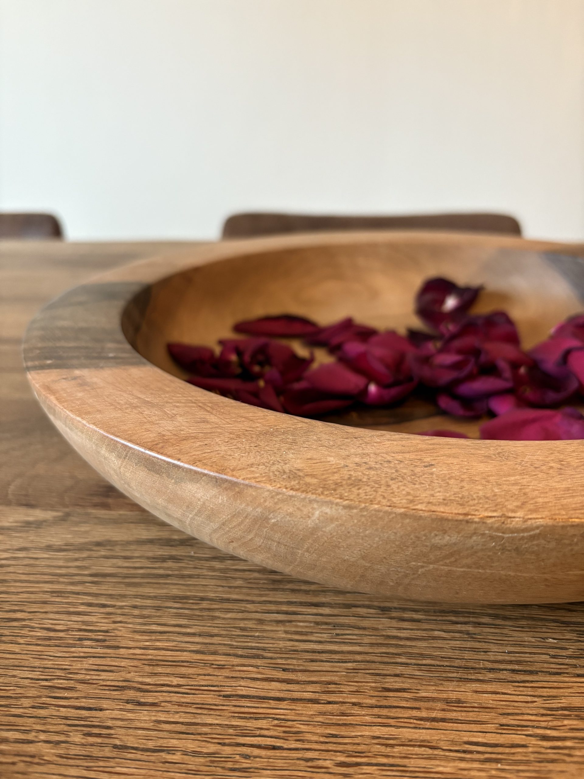 Grand plat en noyer marocain