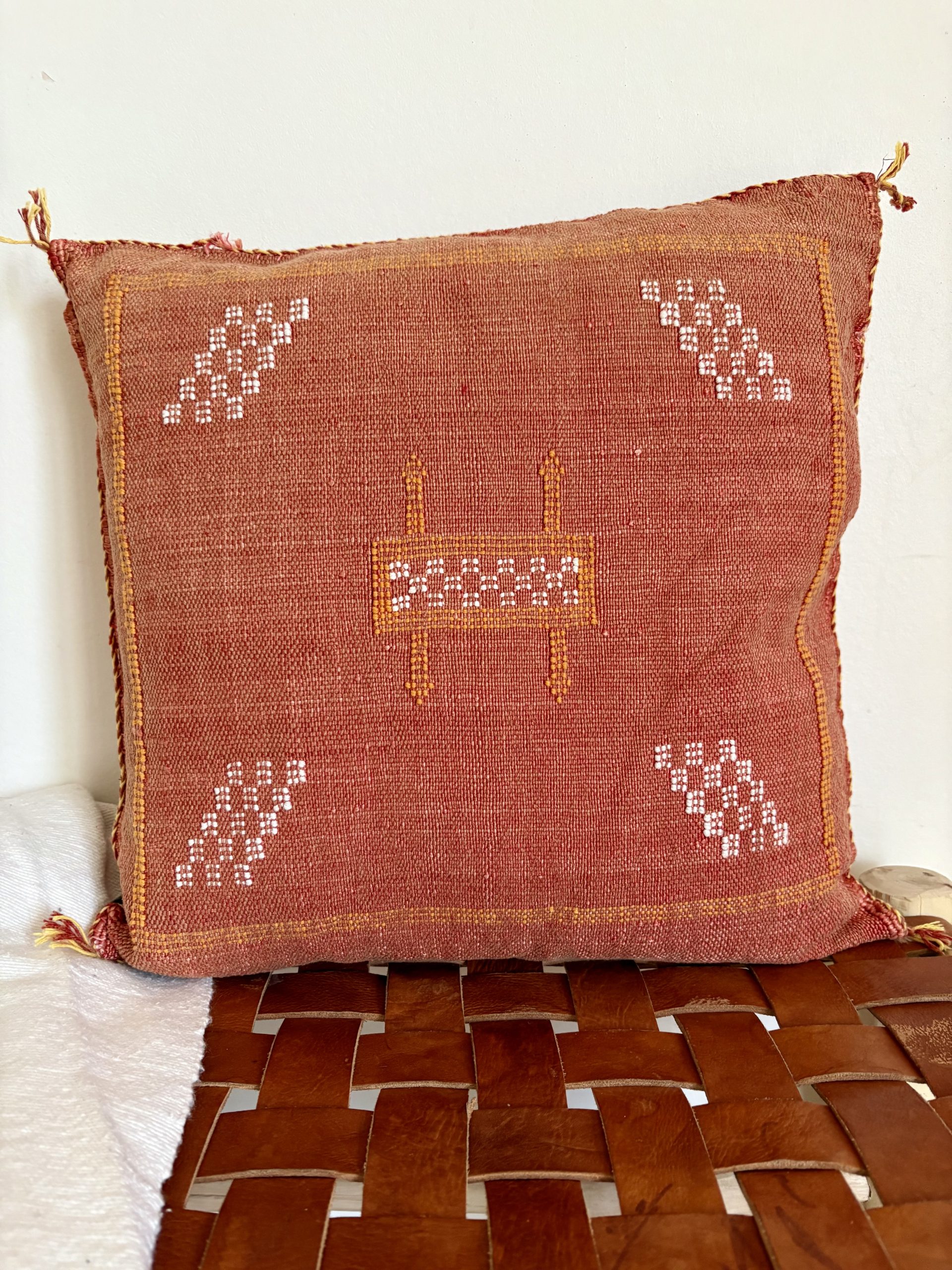 HOUSSE DE COUSSIN MAROCAIN SABRA TERRACOTTA 50x50