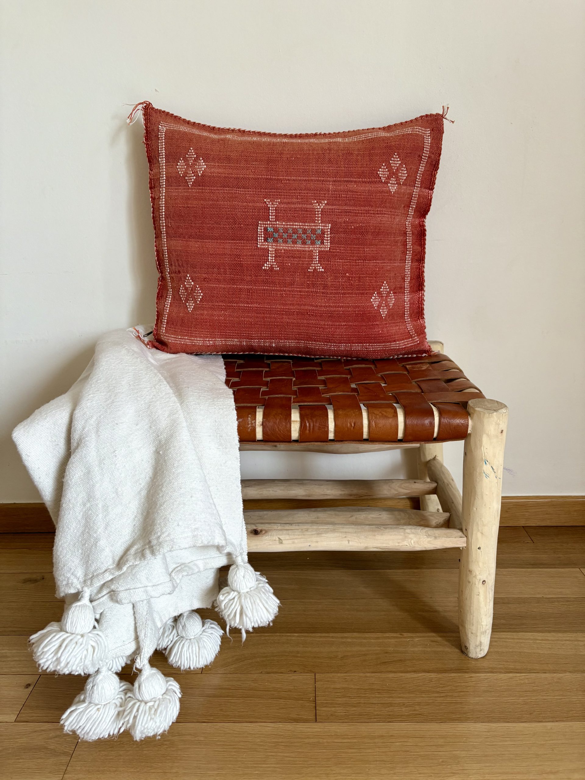 HOUSSE DE COUSSIN MAROCAIN SABRA TERRACOTTA 50x50