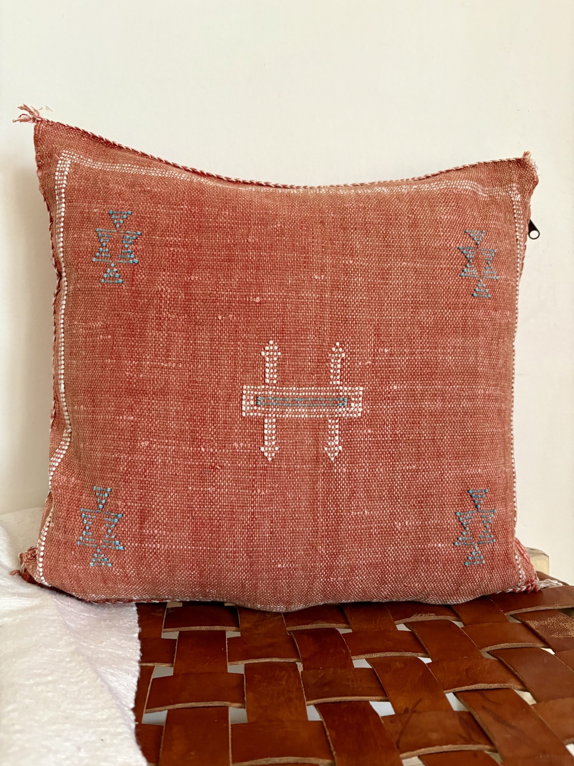 HOUSSE DE COUSSIN MAROCAIN SABRA TERRACOTTA 50x50