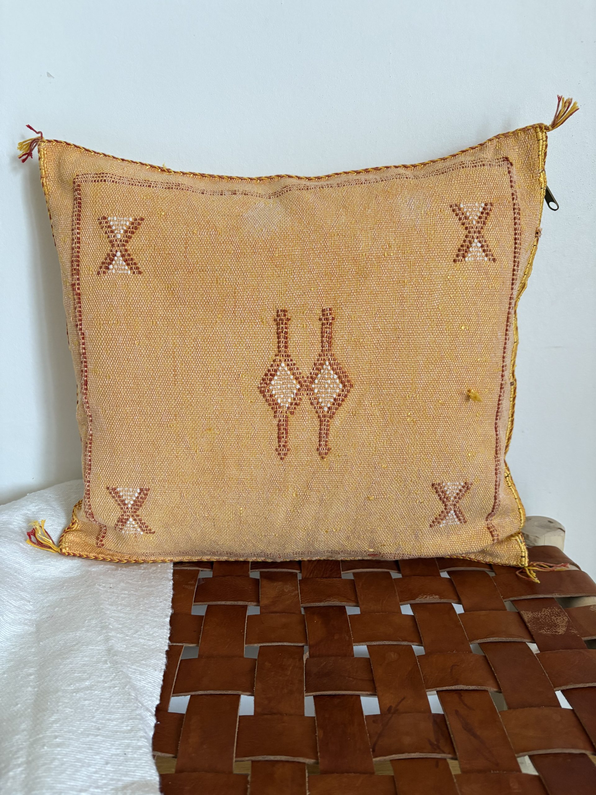 HOUSSE DE COUSSIN MAROCAIN SABRA ORANGE 50x50