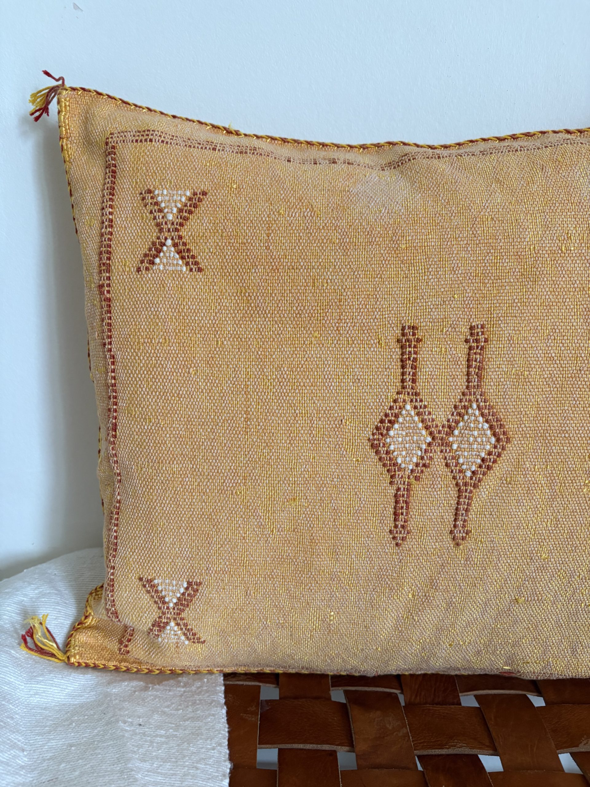 HOUSSE DE COUSSIN MAROCAIN SABRA ORANGE 50x50