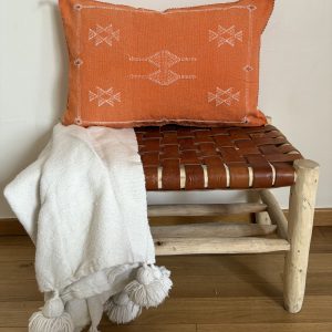 HOUSSE DE COUSSIN MAROCAIN SABRA ORANGE 60x40