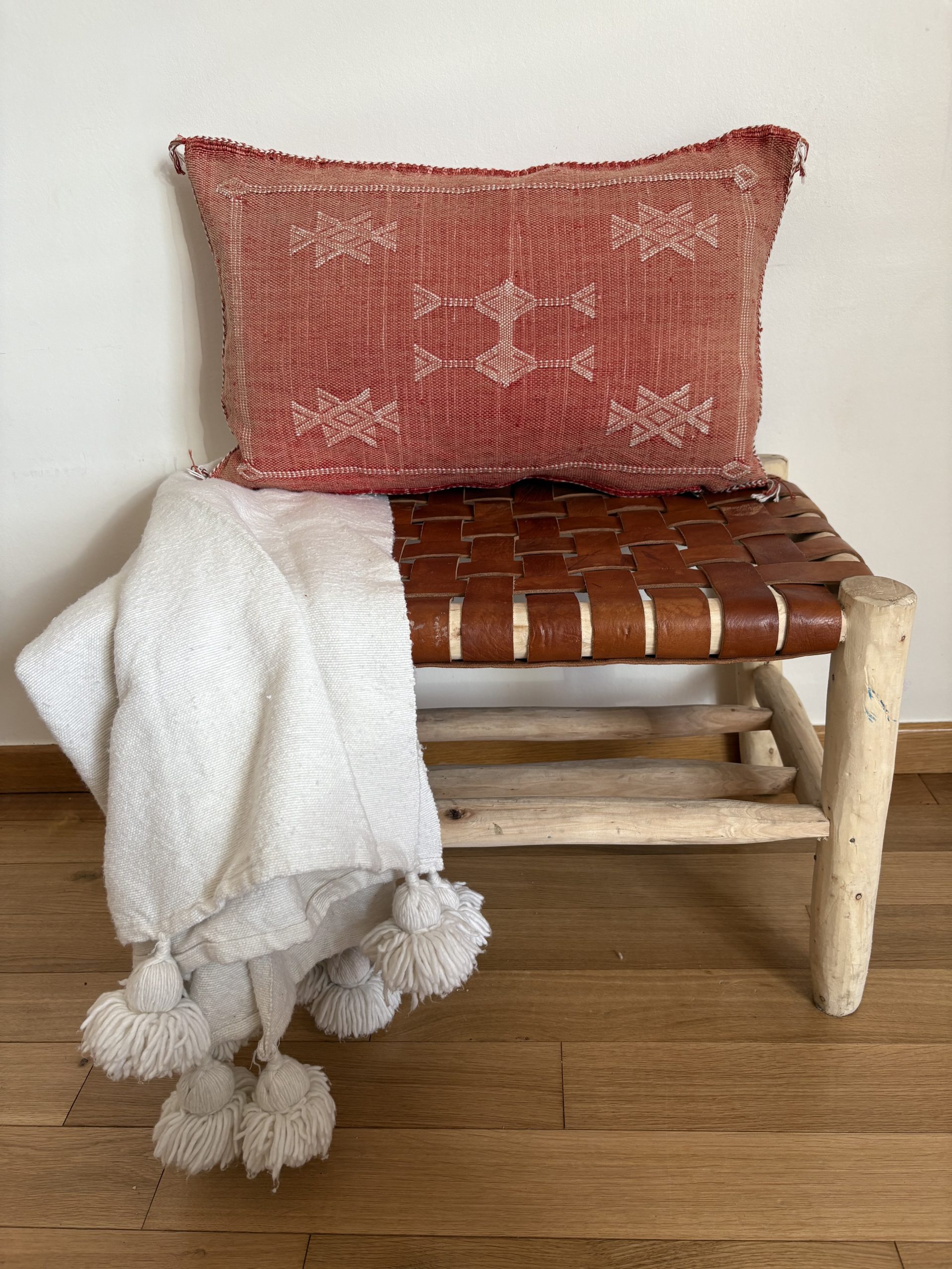 HOUSSE DE COUSSIN MAROCAIN SABRA TERRACOTTA 60x40