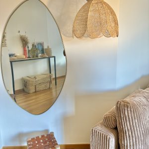 SUSPENSION MAROCAINE EN DENTELLE DE RAPHIA CLÔCHE À PÉTALES