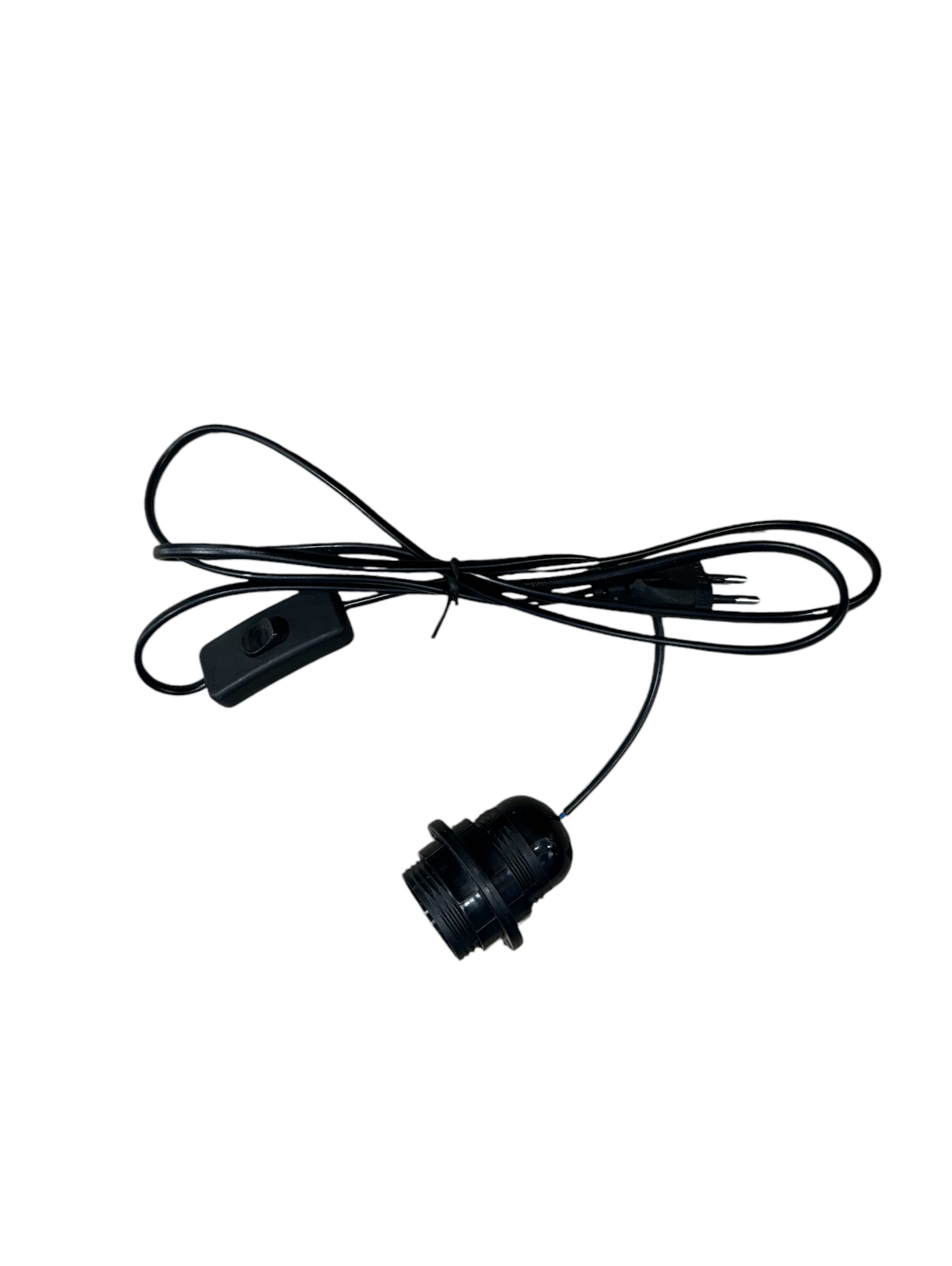 FIL ÉLECTRIQUE NOIR AVEC INTERRUPTEUR POUR LAMPE À POSER