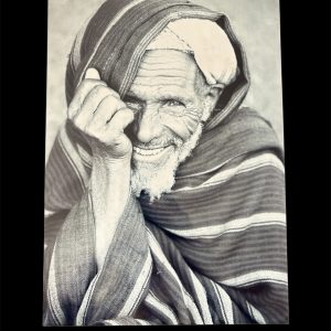 AFFICHE MAROC RIGIDE FOND NOIR PAYSAGE 24x30 - PORTRAIT HOMME