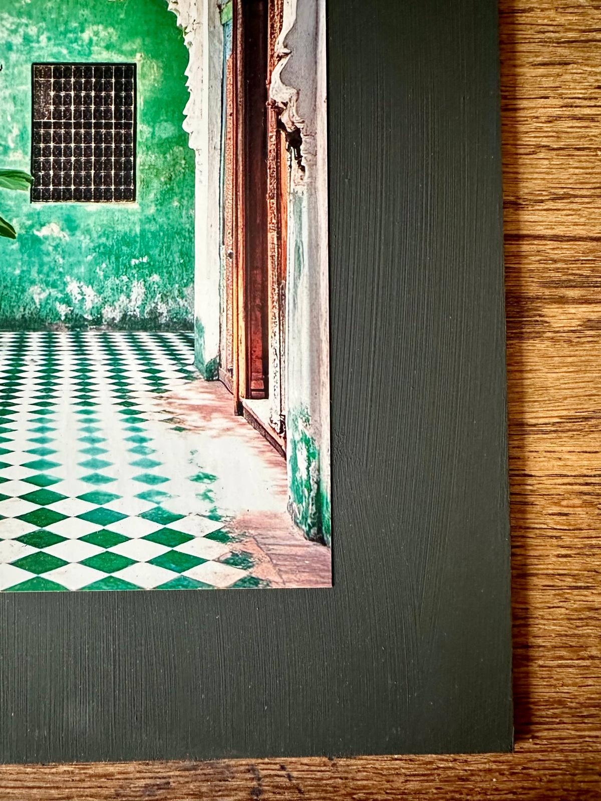 AFFICHE MAROC RIGIDE FOND NOIR PAYSAGE 24x30 - COULOIR VERT