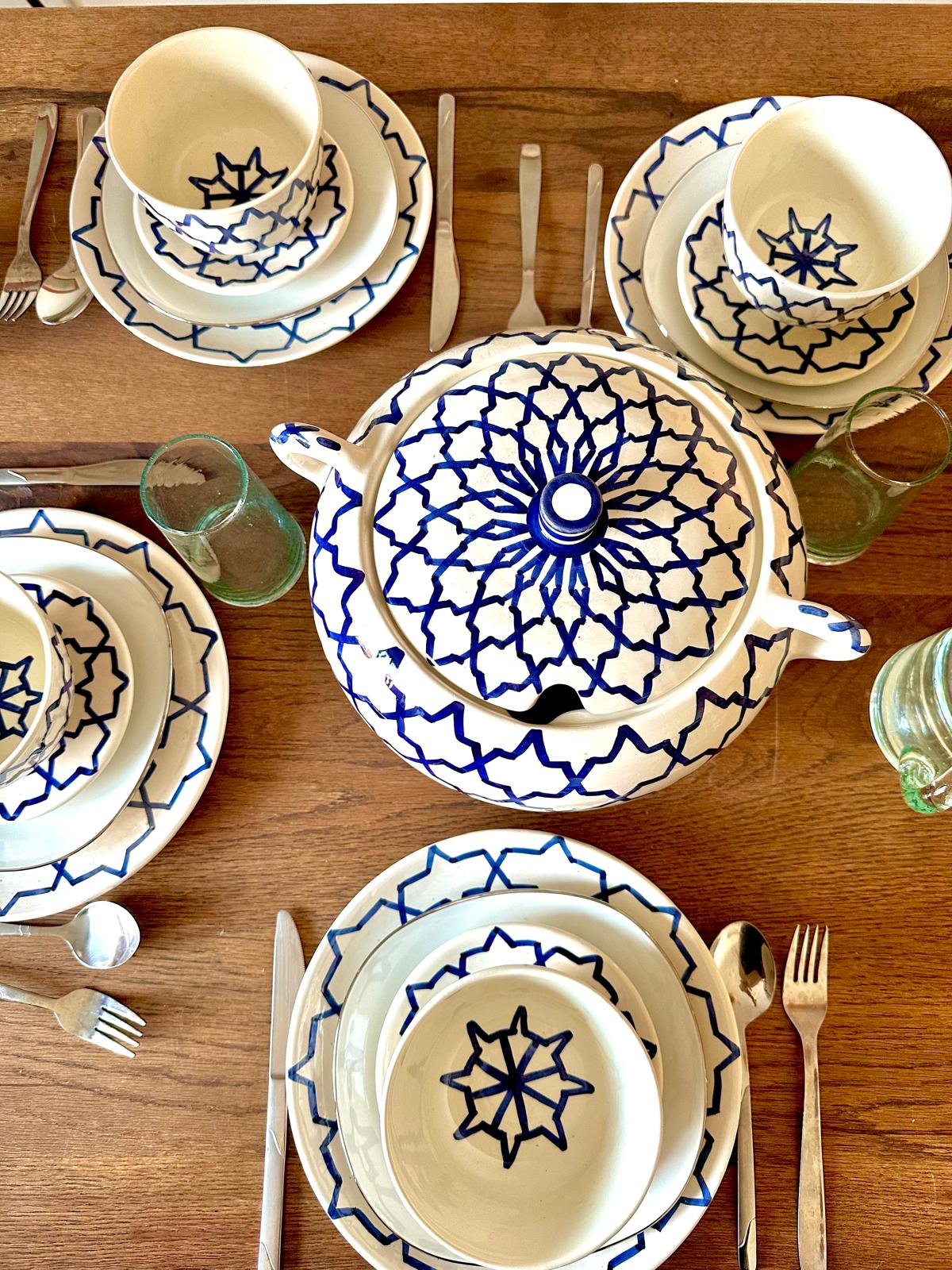 Photo de tasse marocaine bleue - Inspiration Berbere