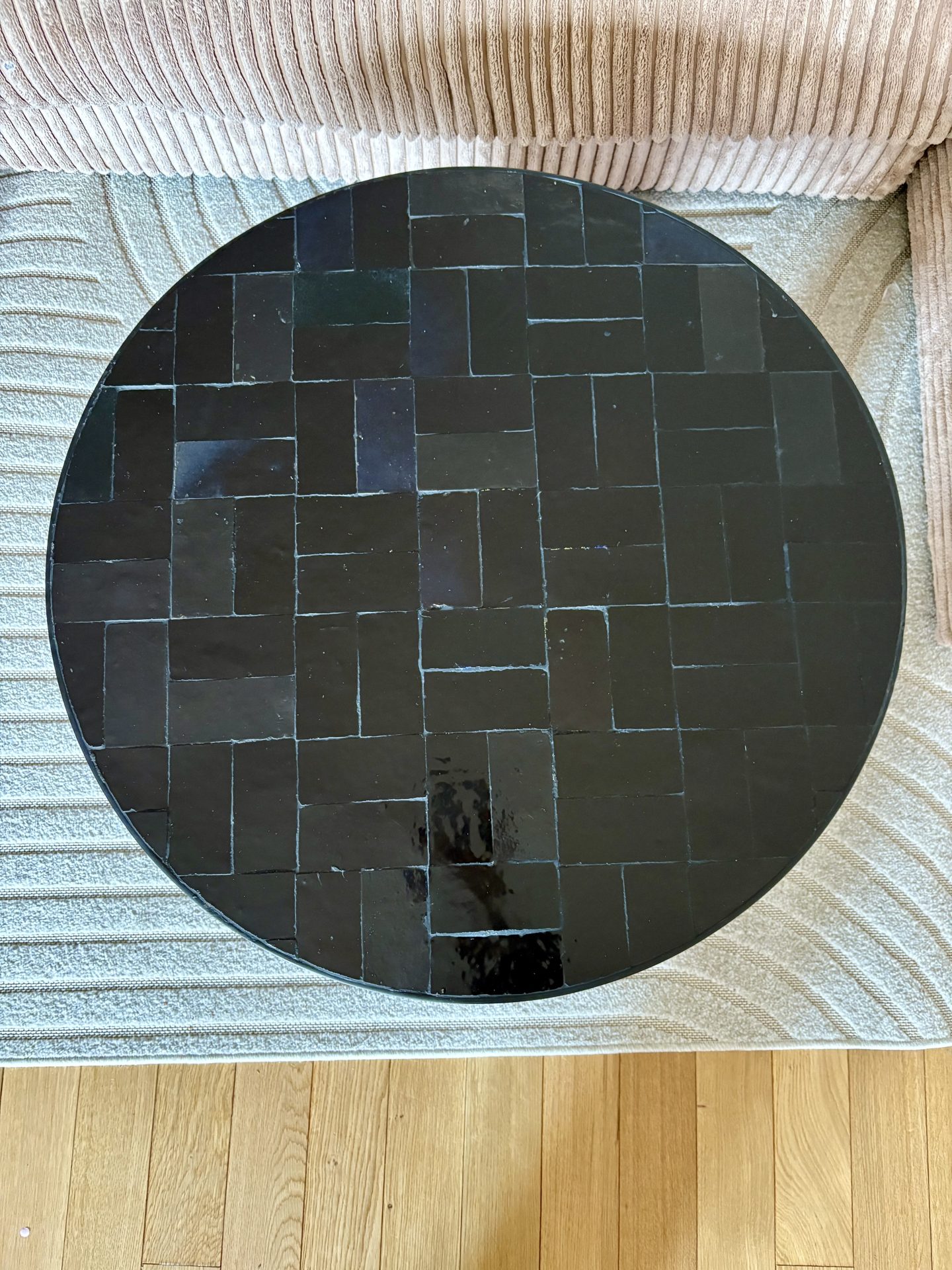 Table basse marocaine en zellige d70 cm – Image 3