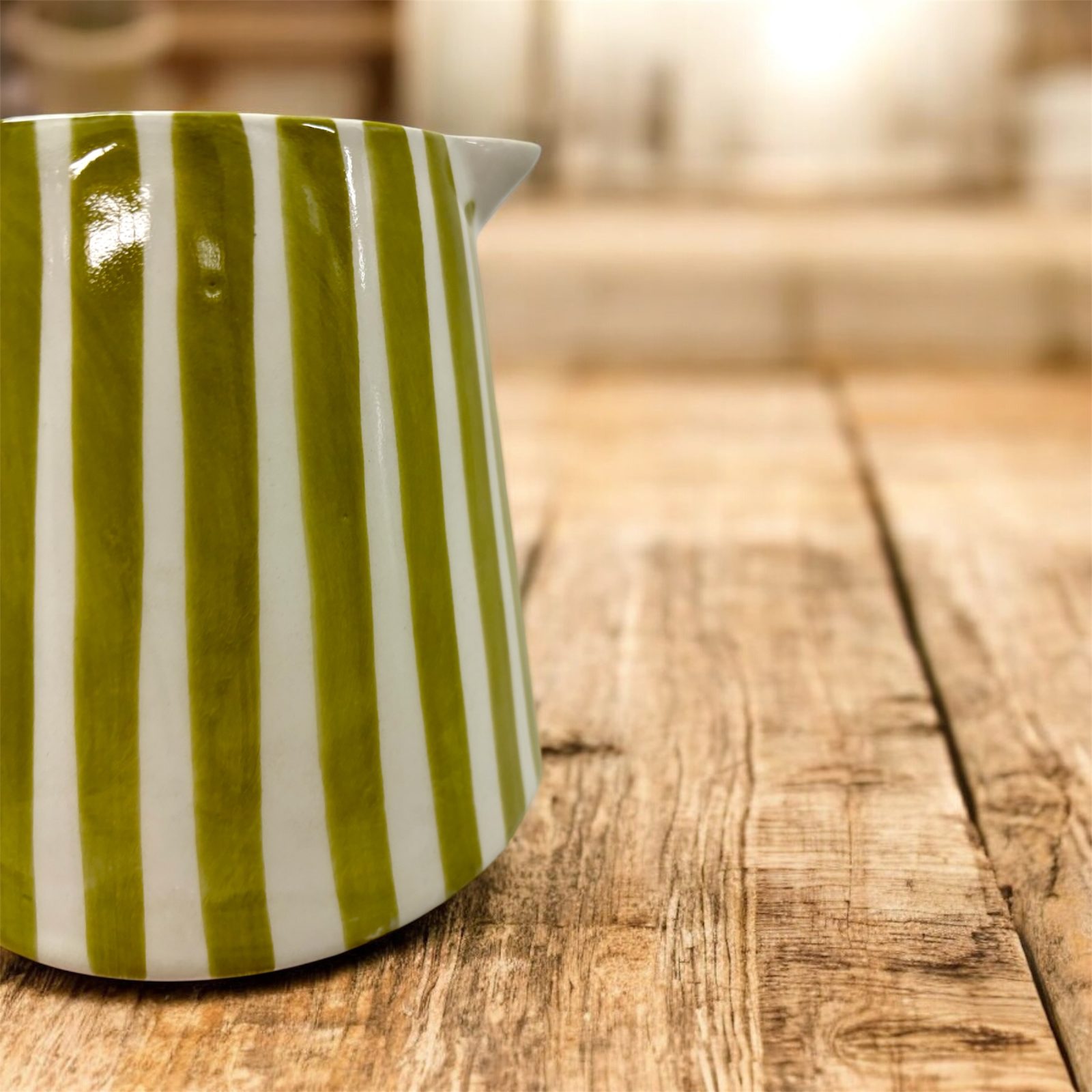 CARAFE MAROCAINE RAYÉE VERT OLIVE – Image 3