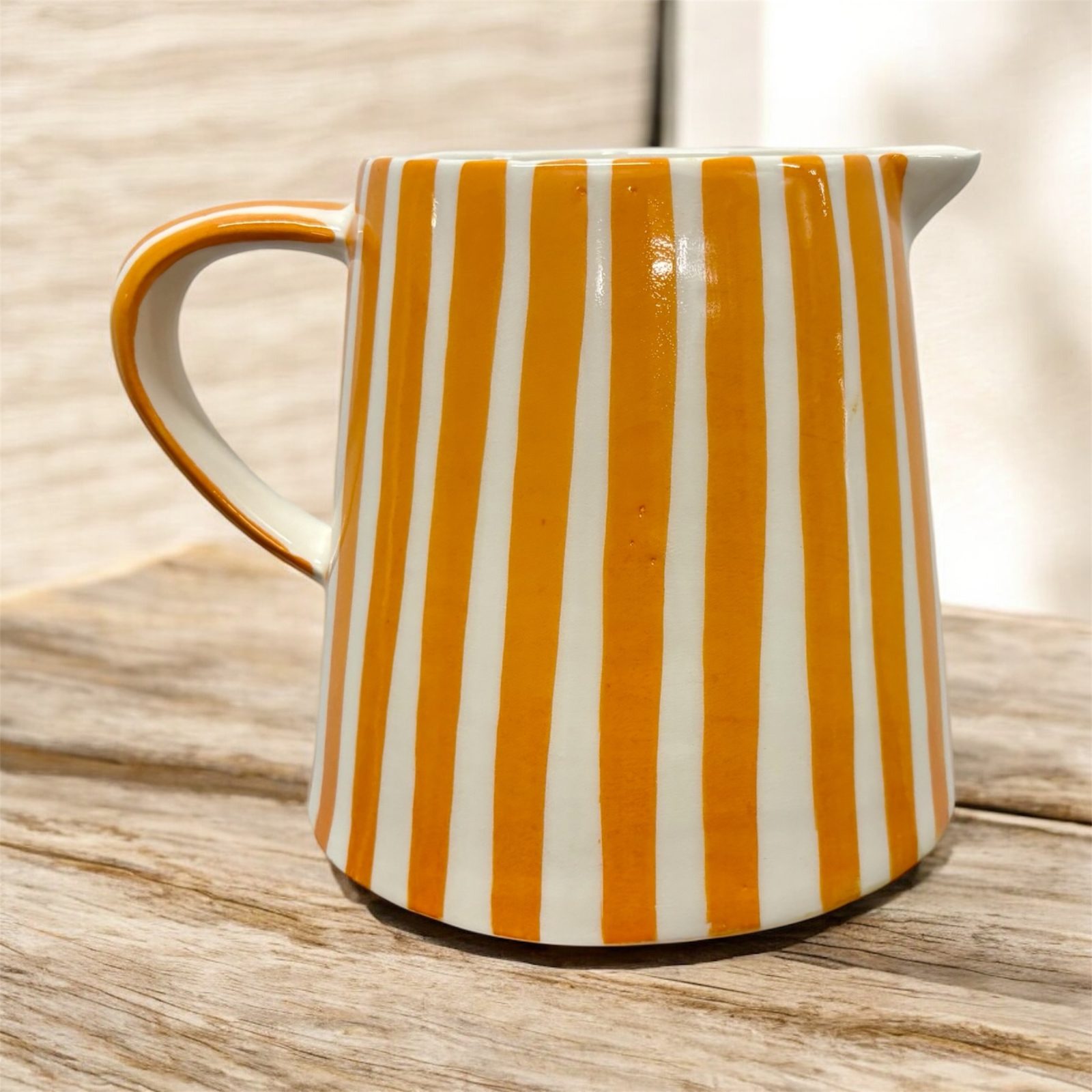 Carafe marocaine rayée jaune
